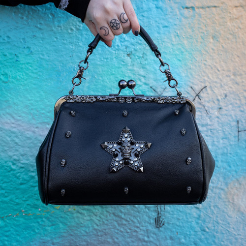 Gothic skull star bag - gothic, goth