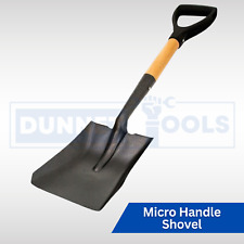 Small Square Spade Shovel Heavy Duty Builders Gardening Wood Handle Steel