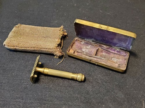 Vtg brass open comb - vtg,