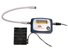 Satellite Signal Finder with F-F Cable Compass DVB-T VHF UHF 12V 24V Battery UK
