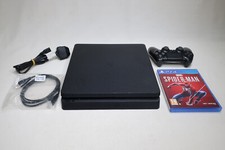 PlayStation 4 Slim in Black with Marvel Spider-Man