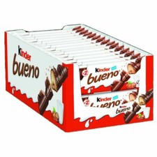 Kinder Bueno Milk Chocolate Bars Pack of 30 Bars (15 X 2) Qty : 15
