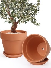 12" Terracotta Pot Set of 2