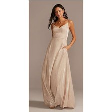 David's Bridal Speechless Gold