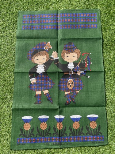 Vintage cute dancing bagpipers - vintage,
