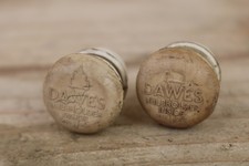 Dawes White Drop Handlebar End Plugs Caps Vintage Retro Steel Road Bike 1960s