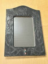 Pewter Arts Crafts Mirror