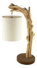 Driftwood lamp with shade