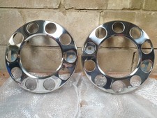 Lorry / HGV Commercial Vehicle Stainless Steel Hub Cap Trims 