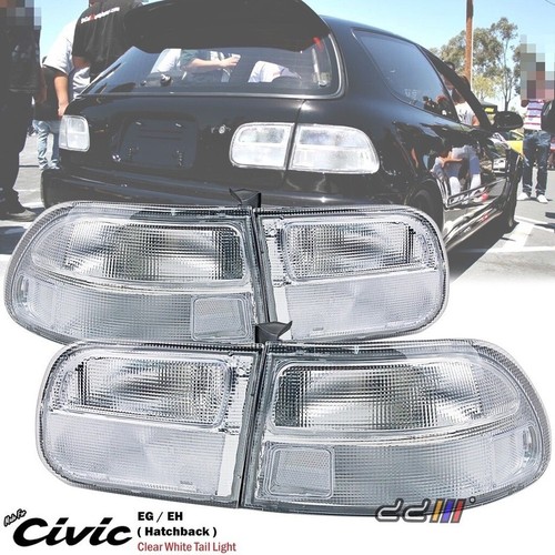 Clear white rear tail - rear,
