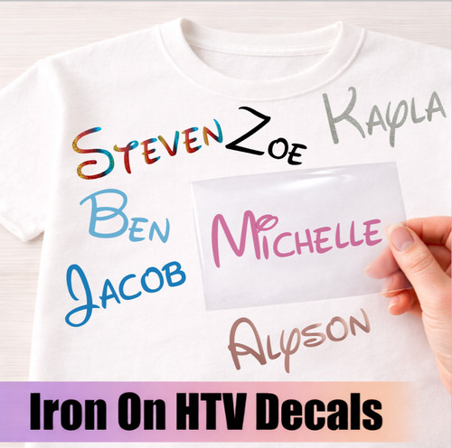 Personalised iron names htv - personalised,
