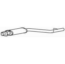 Centre Exhaust Middle Silencer for Mercedes Benz C200 Kompressor 1.8 (2004-2008)
