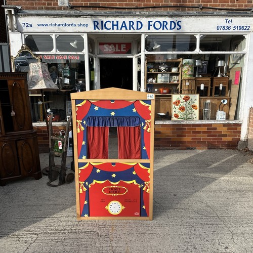 Puppet theatre with curtains - with,