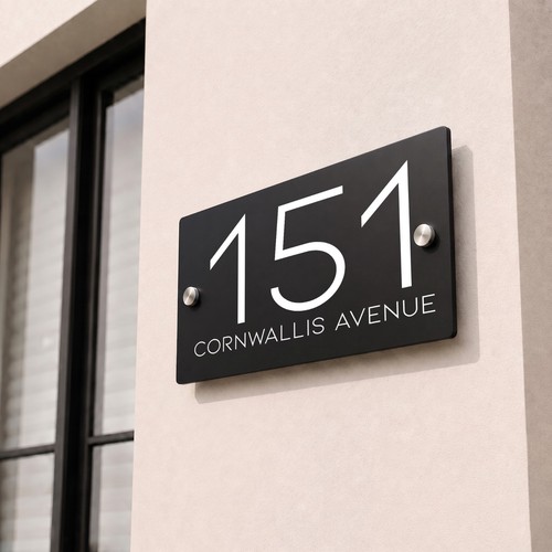 Personalised acrylic address - personalised,