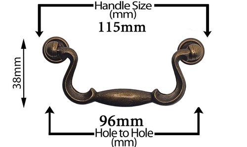 Vintage antique swan neck - neck, drop