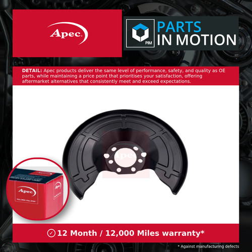 Brake disc splash - disc, fits