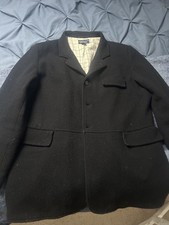 Mens Hunt Wool Coat - Black - 44
