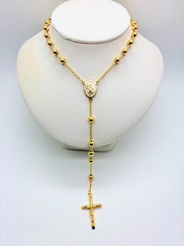 9ct yellow gold rosary - 9ct,