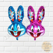Large foil rabbit head