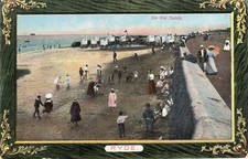 R 265 ISLE OF WIGHT - POSTCARD OF ON THE SANDS, RYDE, 1909 - Welch