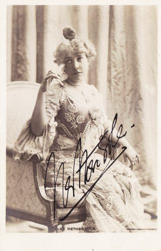 Olga nethersole autograph 1904 - olga,