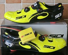 SIDI SCARPE CARBON VERNICE CYCLING SHOES SIZE 48 FLURESCENT YELLOW BNIBOX BNWT 