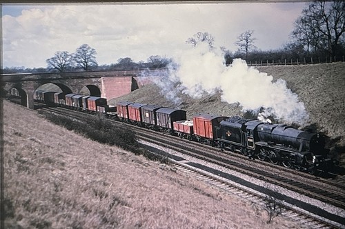 35mm slide steam loco - slide, br