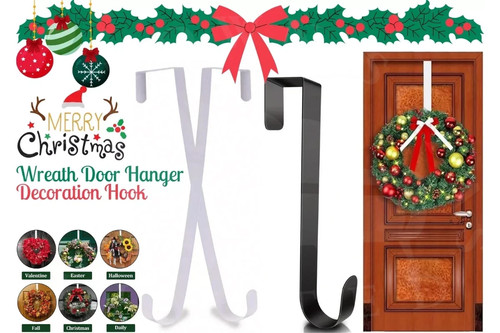 Over door hanger wreath - over,