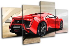 Lykan Hypersport Exotic Supercar Cars MULTI CANVAS WALL ART Picture Print