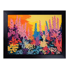 Wildflowers Graphic Lap Tray Cushioned Padded TV Dinner Food Laptop Desk