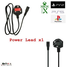PS4 PS5 PS3 (Slim) Power Cable Figure of 8 C7 Mains Lead  IEC Lead 5 AMP **