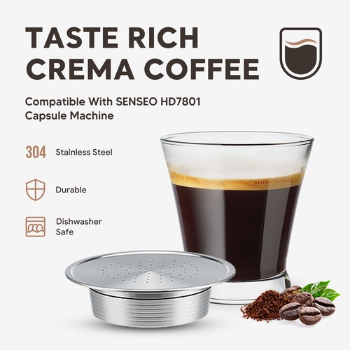 Stainless steel coffee capsule - steel,