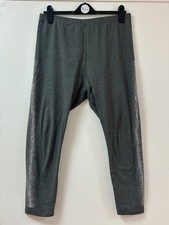 Frank Usher Grey Diamante 3/4 Leggings - Size XL - Used