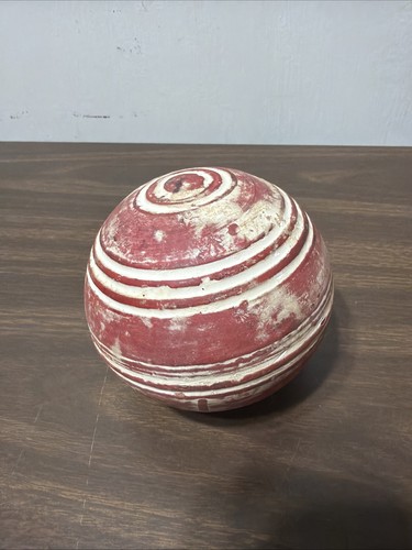Vintage ceramic croquet ball - vintage,