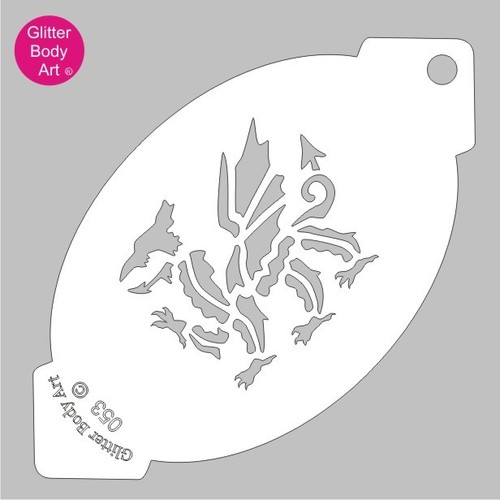 Welsh dragon face - welsh, painting