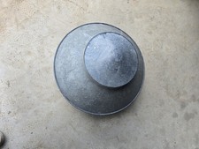 Hen Chicken Poultry Feeder Bucket Pheasant Feed Dispenser Galvanised eltex 