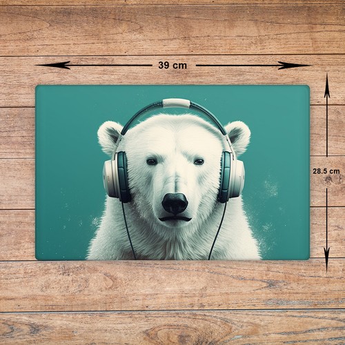 Polar bear chopping - chopping, board