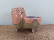 Anthropologie Waterloo Planter Pot - Peach Lavender - Succulent Herb Air Plant