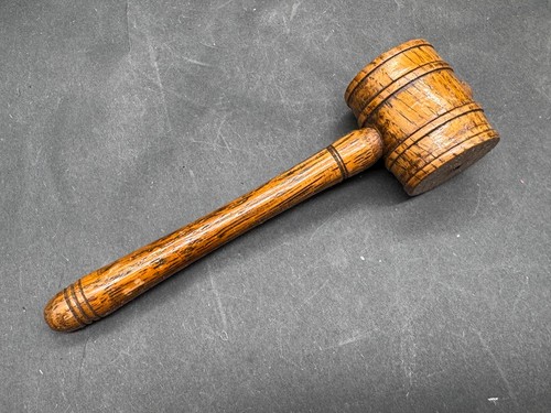 Vintage wooden gavel - wooden,