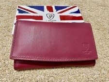 J. Wilson London Ladies RFID Safe Designer Soft Leather Purse | Clutch | Wallet