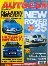 AUTOCAR MAGAZINE 06-OCT-99 -