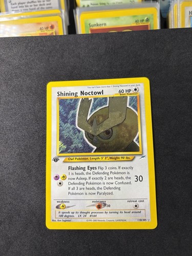 Pokémon tcg shining noctowl - pokémon,