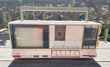 Vintage 1980s CRT TV Radio