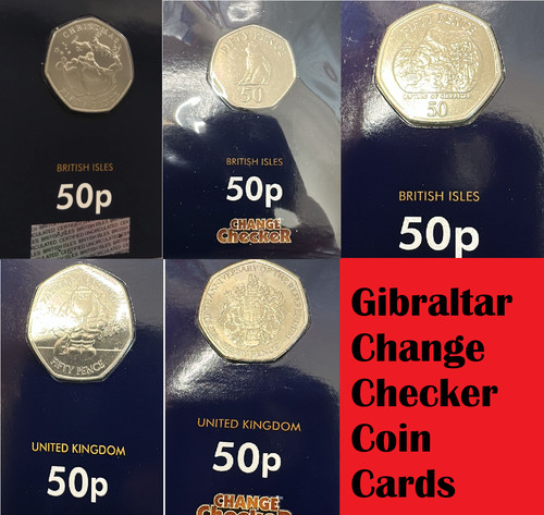 Gibraltar change checker coin - change,
