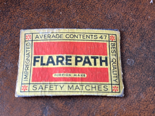Old match box top - old,