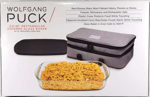 Covered glass baking dish - covered,