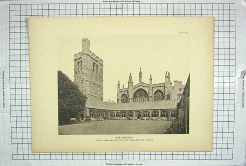 Original old antique print - original,
