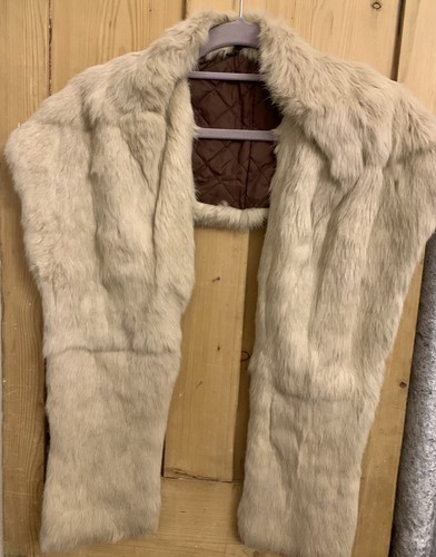 Vintage real fur taupe - real,
