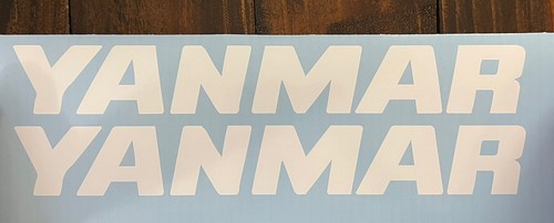 Yanmar sticker white 2 - yanmar, 16”