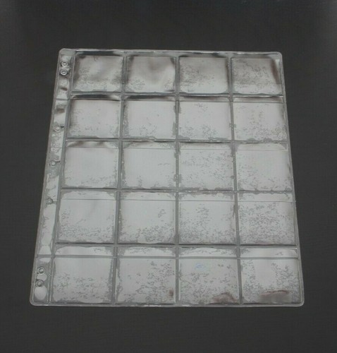 Plastic coin pages sheets - plastic,